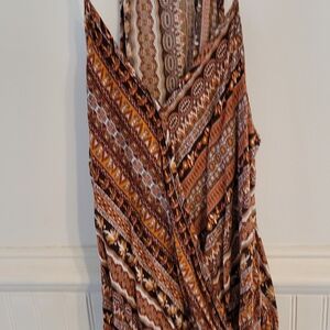 Bohemian Patterned Sleeveless Dress